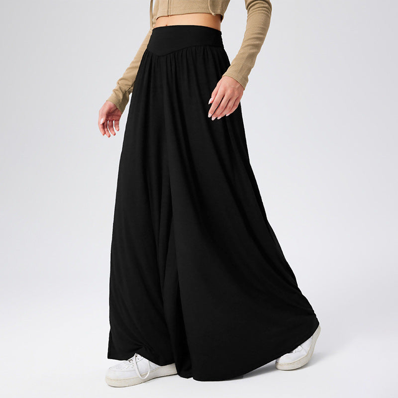 Damen Palazzo-Hose Weit Hohes Bein Eveloria