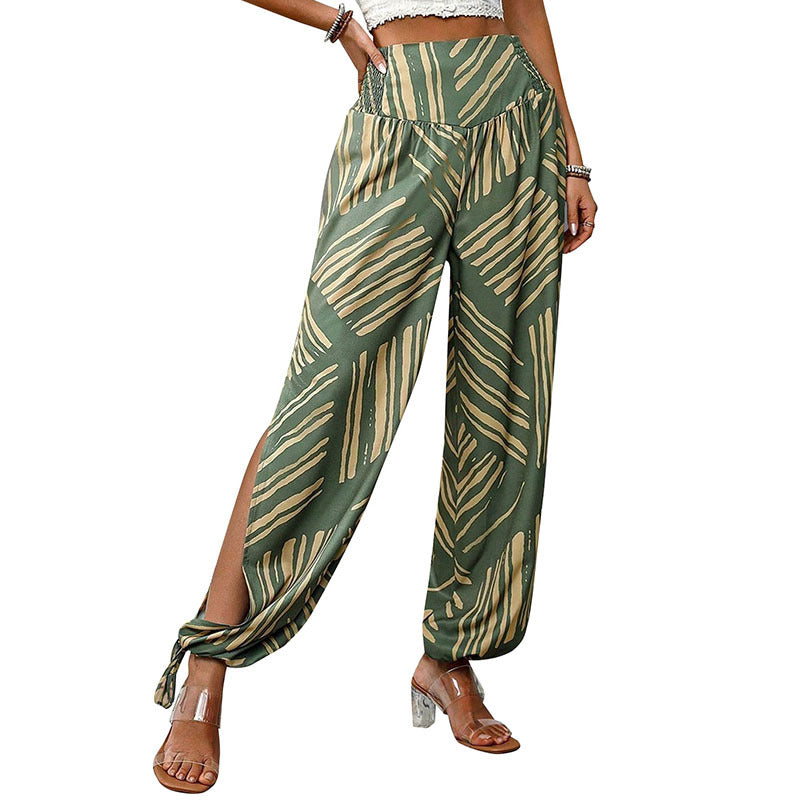 Damen Palazzo-Hose Elastisch Weite Bein Eveloria