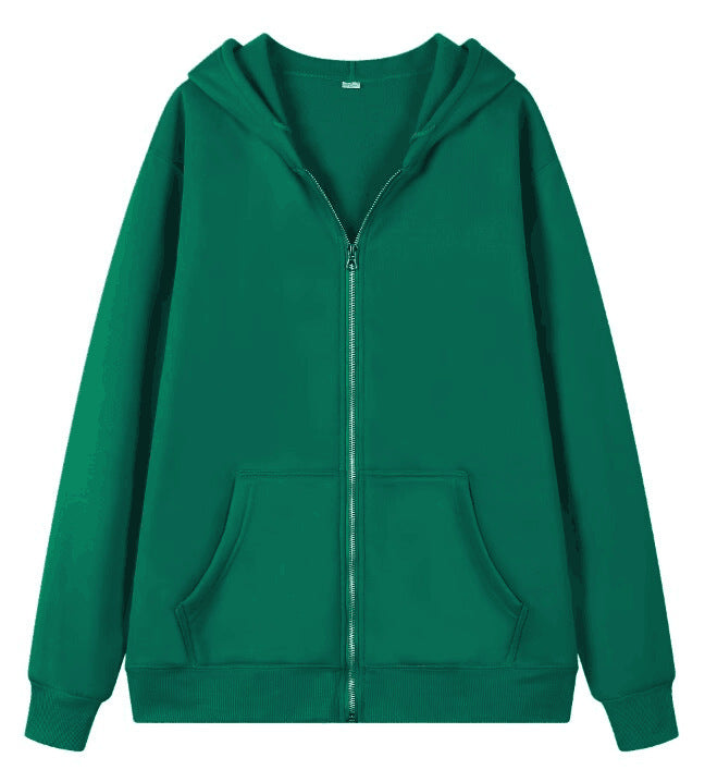 Damen Oversized Kapuzenjacke Reißverschluss Eveloria