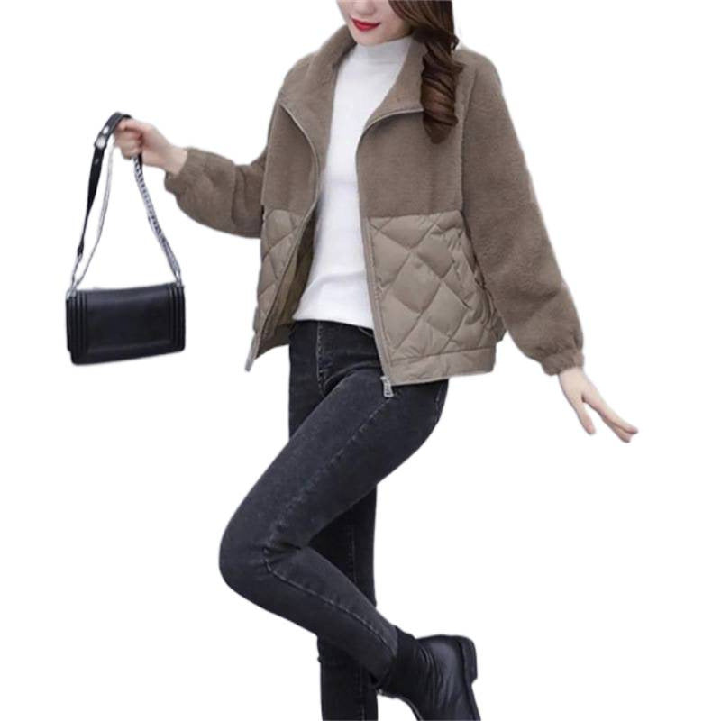 Damen Fleecejacke Steppdetail Elegantes Design Eveloria