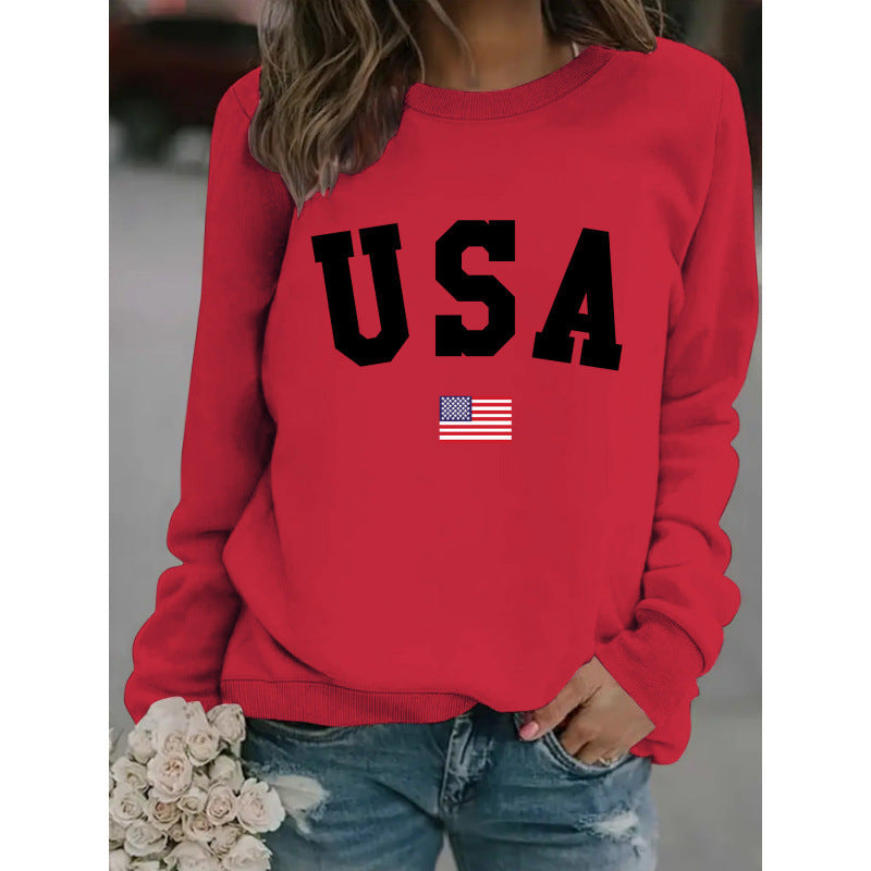 Damen Sweatshirt Modernes Statement Gemütlich Grau