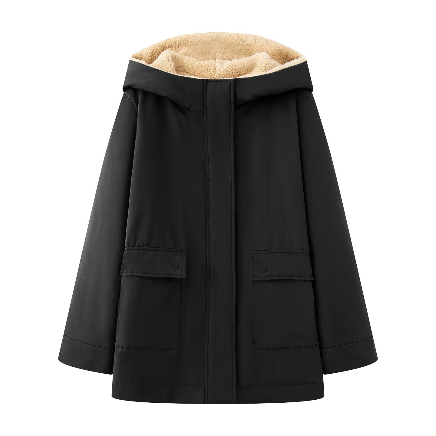 Damen Steppjacke Kuscheliges Futter Praktische Taschen