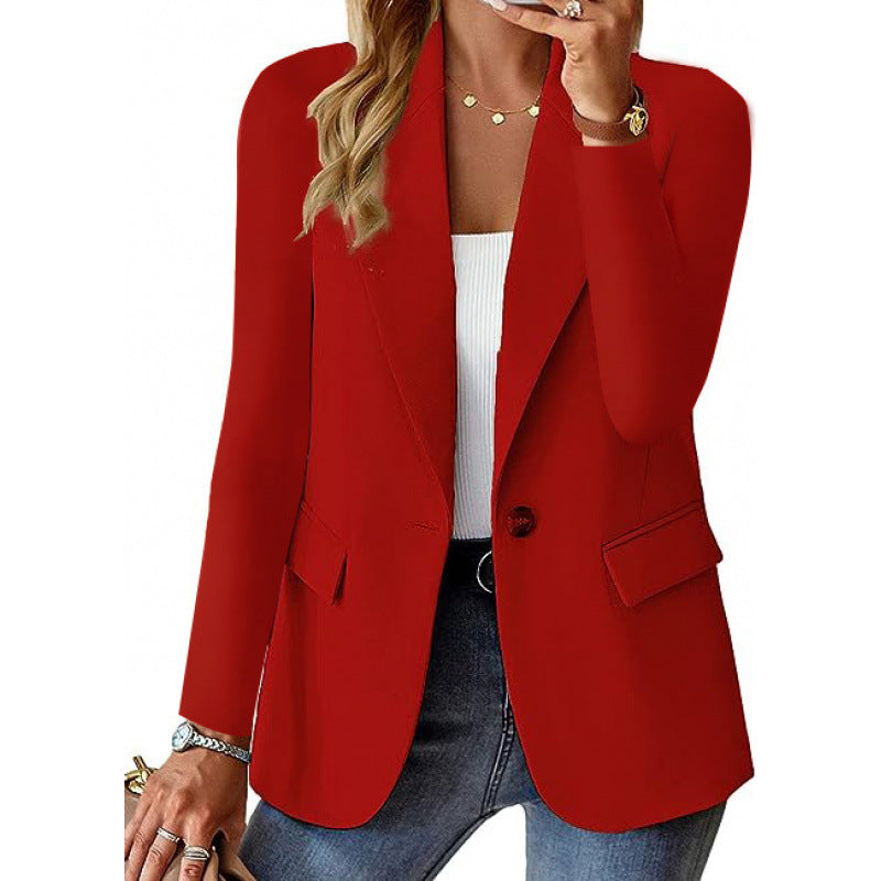 Damen Blazer Moderner Schnitt Elegante Knöpfe Eveloria