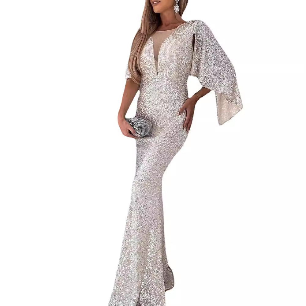 Damen Abendkleid Eveloria Glitter