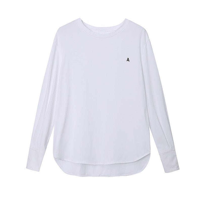 Damen Langarmshirt Weite Manschetten Elegantes Design Eveloria