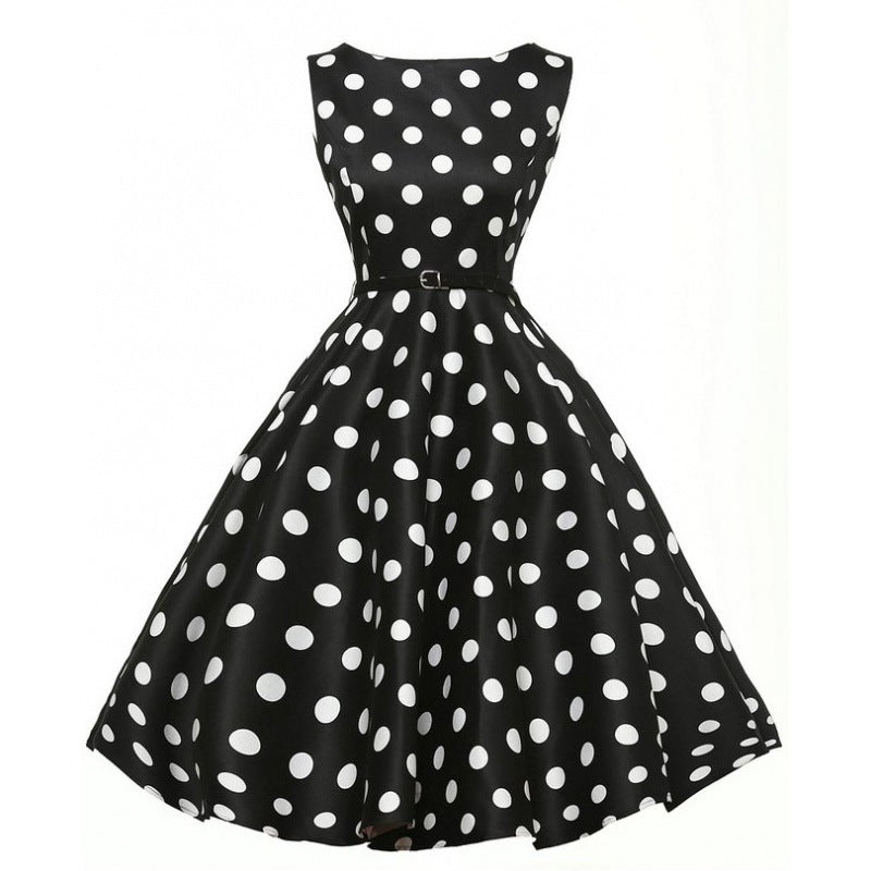 Damen Swingkleid mit Punkten Eveloria