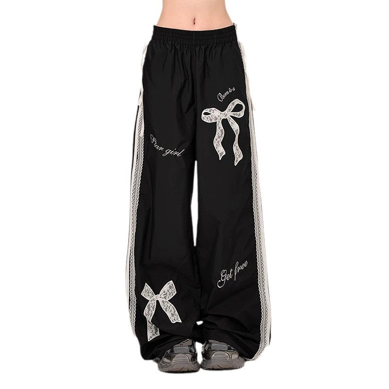 Damen Freizeithose Dekorativ Mit Schleifen Bequem