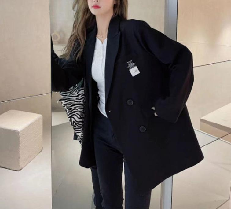 Damen Oversized Blazer Strukturiert Eveloria