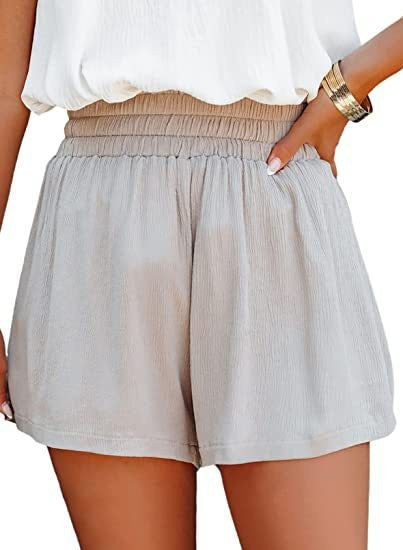 Damen Freizeithosen Eveloria Leicht Baumwolle Beige