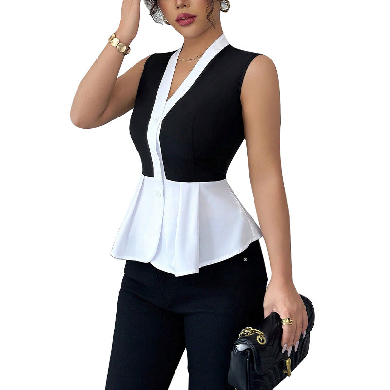 Damen Oberteil Peplum Design Eveloria