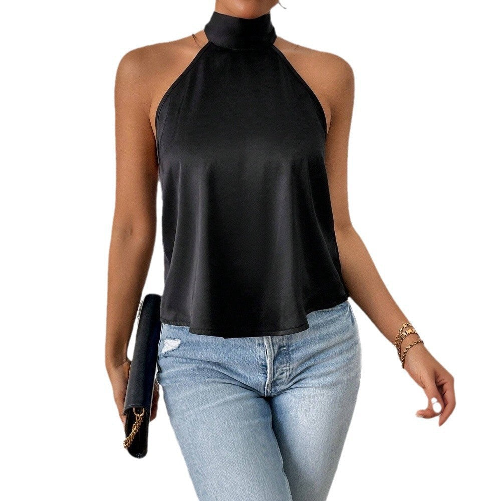 Damen Halterneck- Seide Elegant