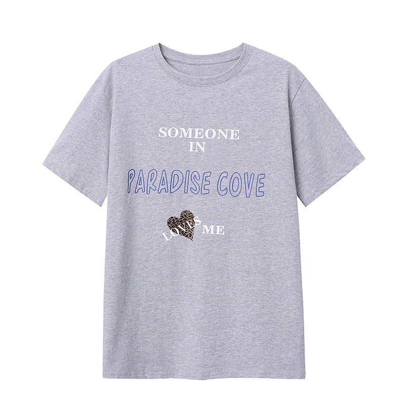 Damen T-Shirt mit Schriftzug Bequem Größe Verfügbar Eveloria ist