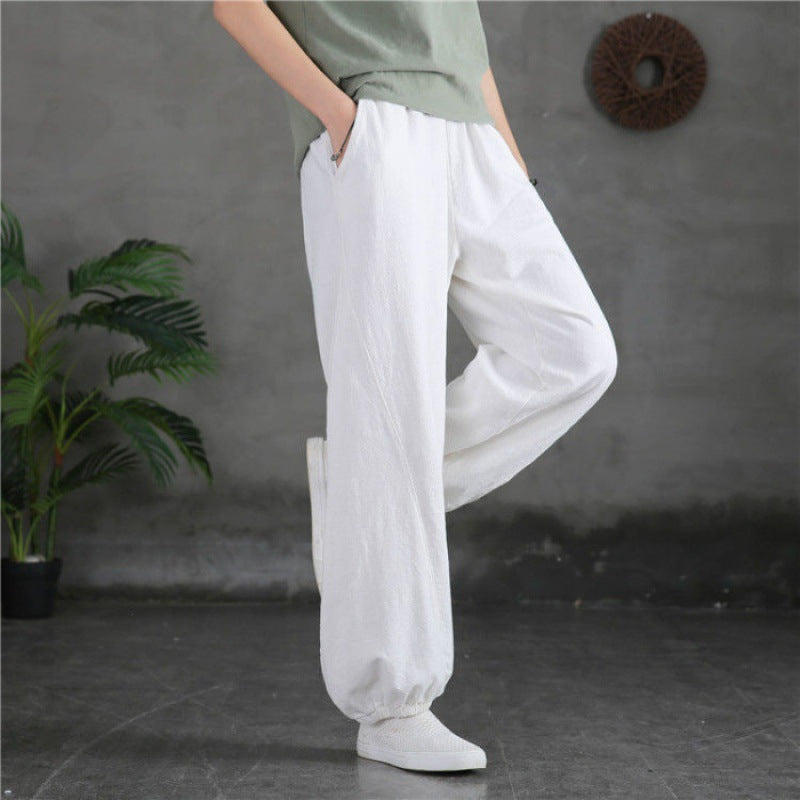 Damen Bequeme Luftpants Elastischer Bund Eveloria