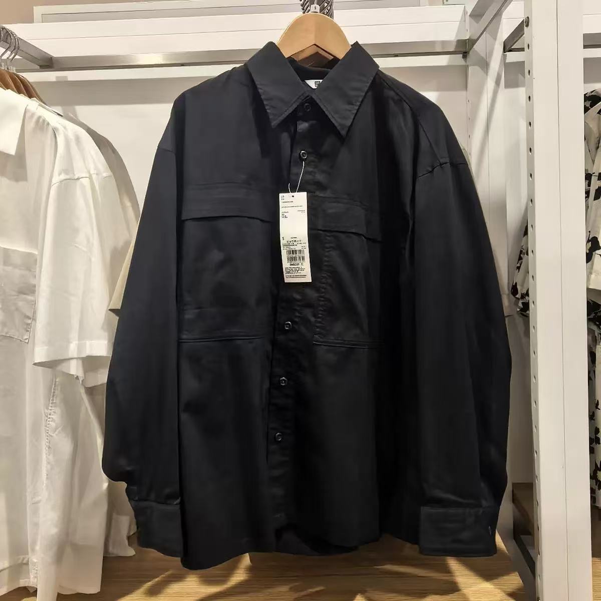 Damen Overshirt Lässig Mehrere Taschen Eveloria