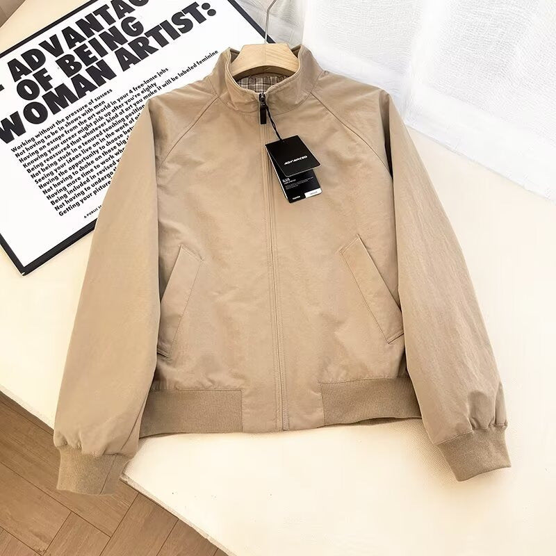 Damen Übergangsjacke Hochkragen Praktische Taschen Eveloria