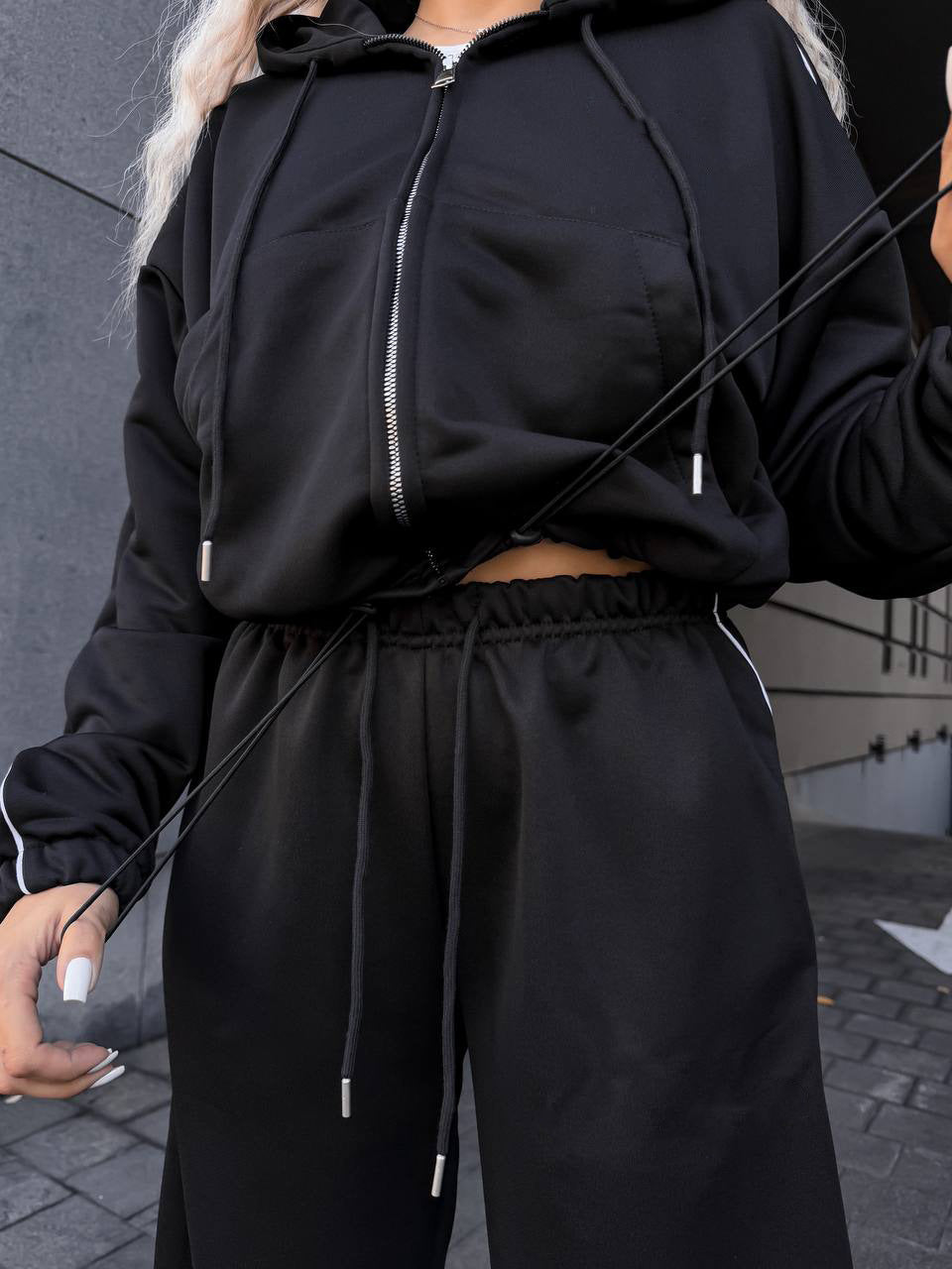 Damen Sportset Elastisch Hochkragen Eveloria