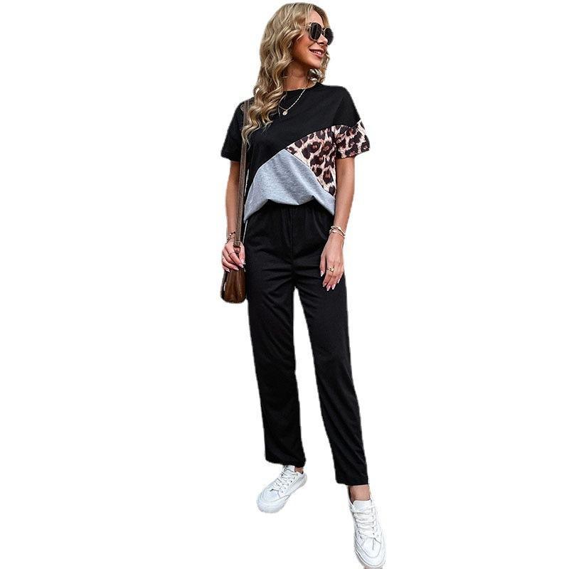 Damen Sportlicher Jumpsuit Kunterbunt Lässig Eveloria