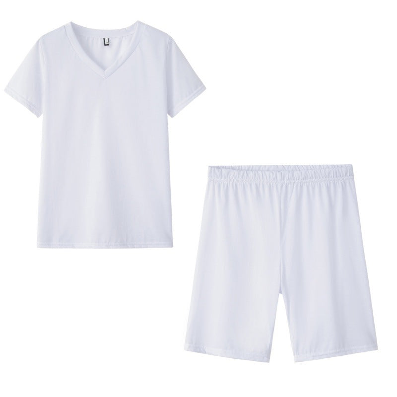 Damen Sportbekleidung Set V-Ausschnitt Elastisch Grau Eveloria