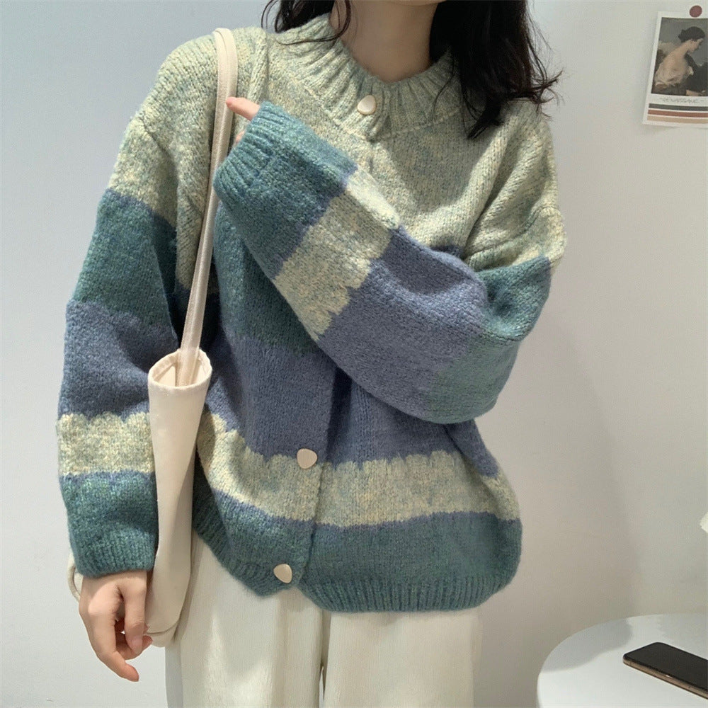 Damen Strickcardigan Gemustert Eveloria