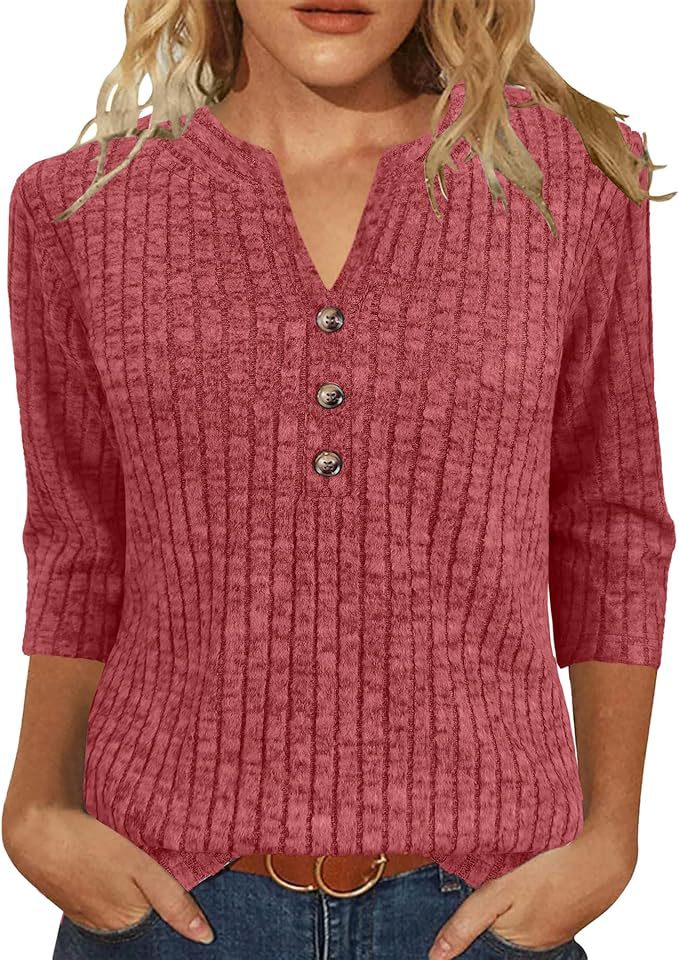 Damen Strickpullover Rippenmuster mit Knopfverschluss Anthrazit