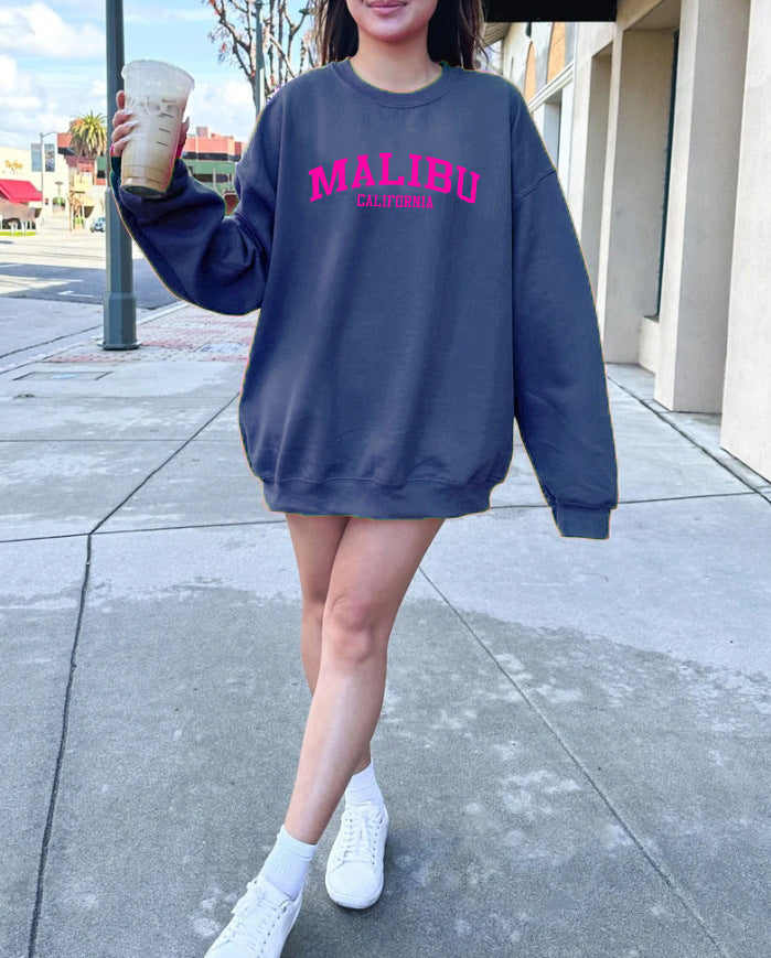 Damen Sweatshirt Weiches Material Lässiges Design