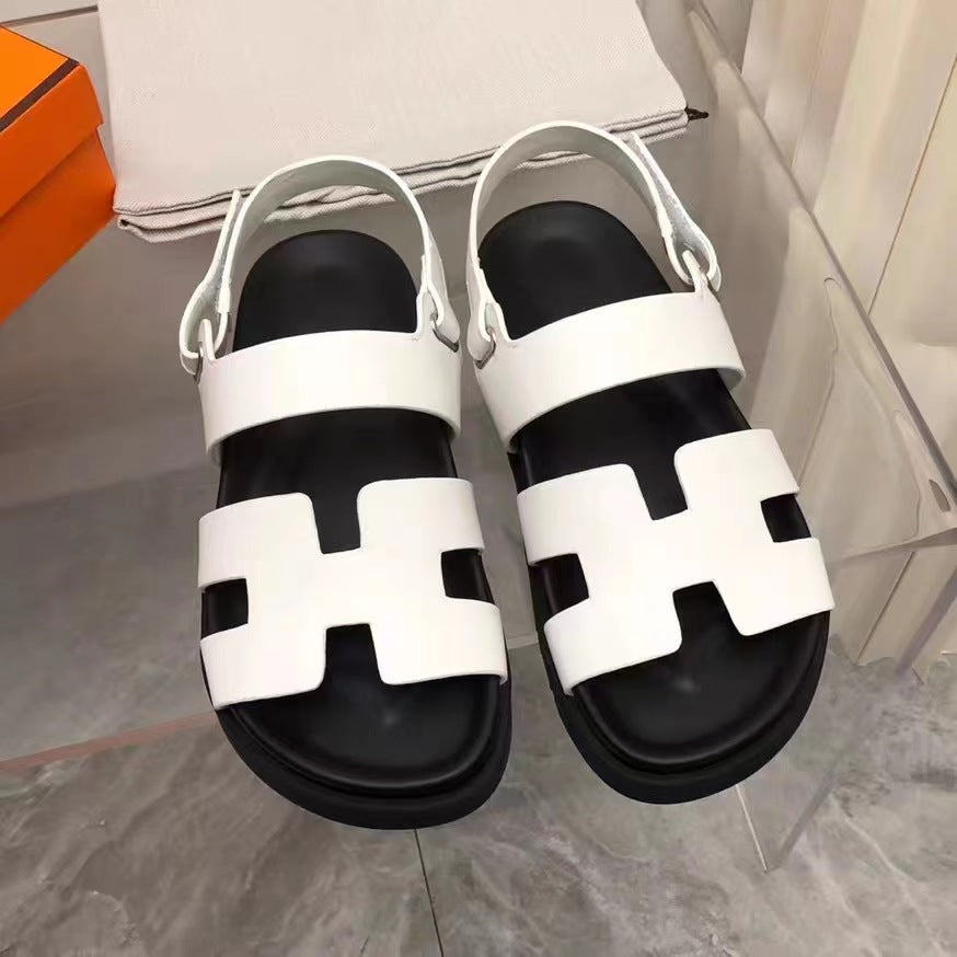 Herren Sandalen Leder Braun Eveloria