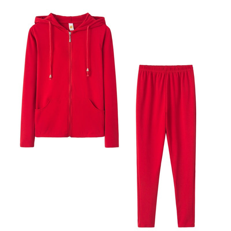 Damen Sport-Zweiteiler Kapuzenjacke und Hose Eveloria