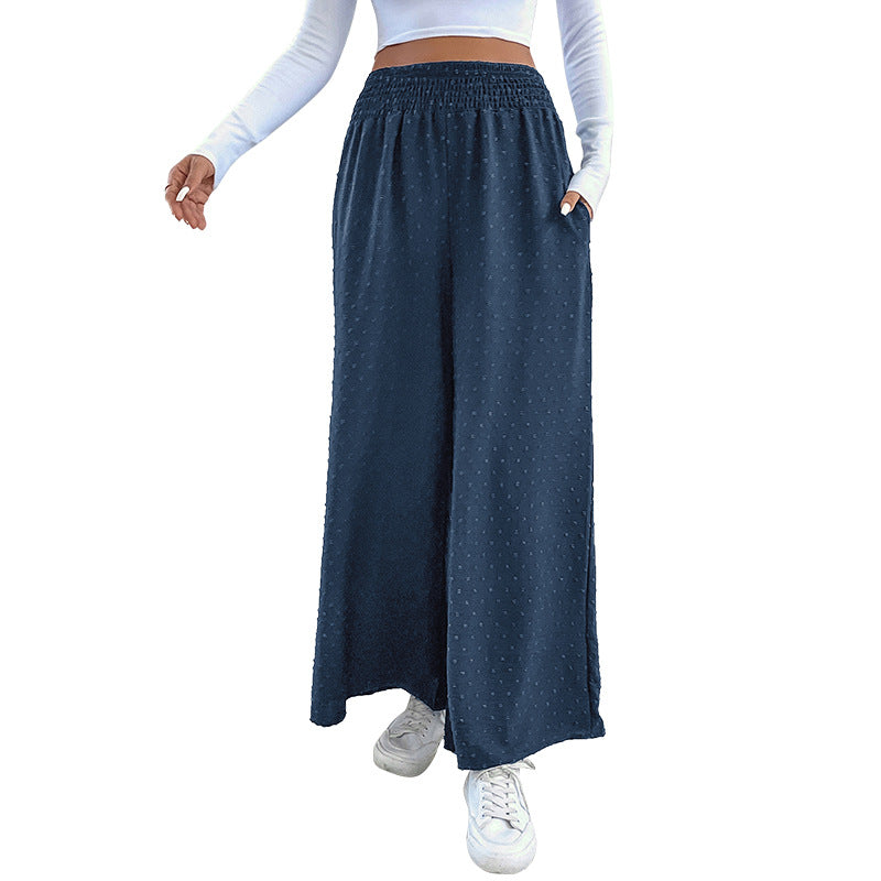 Damen Weite Hosen Elastischer Bund Luftig Bequem