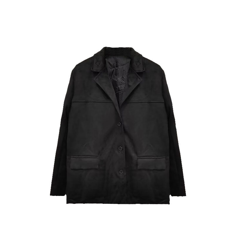 Damen Blazerjacke Mikrofaser Weich Eveloria