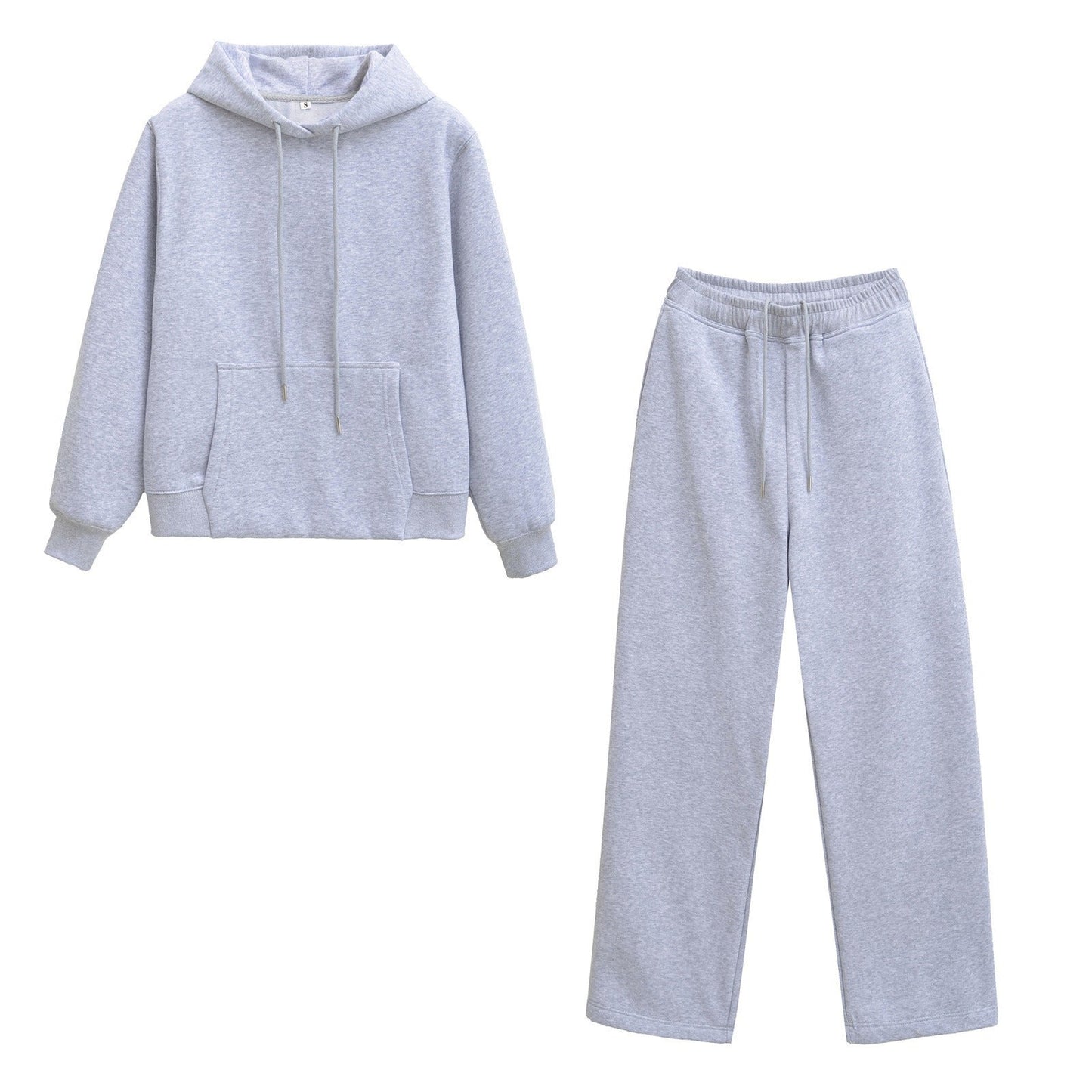 Damen Hoodie Set mit Jogginghosen aus Softstoff Beige