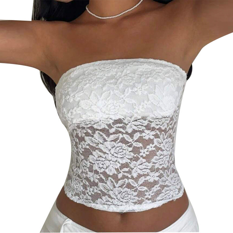 Damen Spitzen Bandeau- Eveloria
