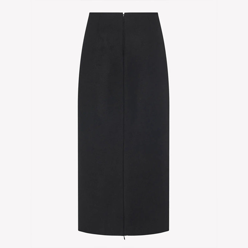 Damen Maxirock Hohes Bund Elegantes Design