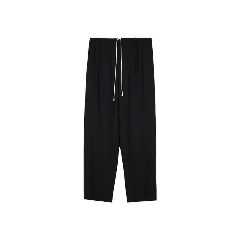 Damen Chino-Hose Weit Komfortabel Verstellbarer Bund Beige Eveloria