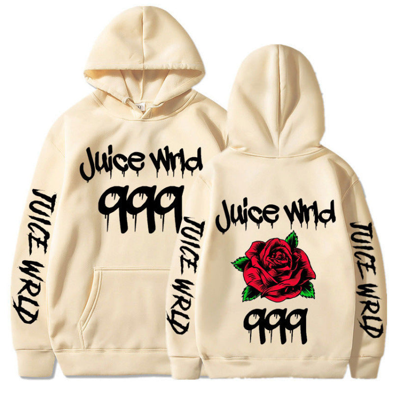 Damen Kapuzenpullover Eveloria mit Rosenmotiv