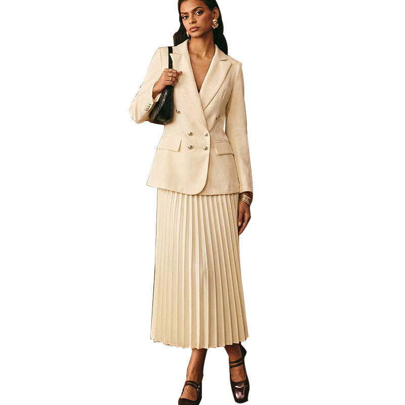 Damen Blazer Faltenrock Eveloria