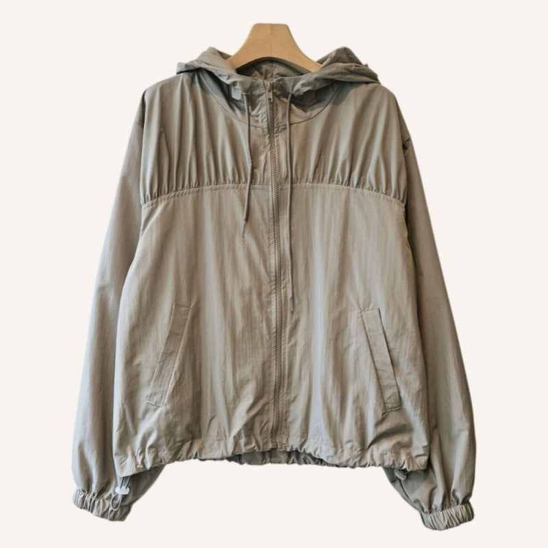 Damenleichte Übergangsjacke Elastische Bündchen Eveloria