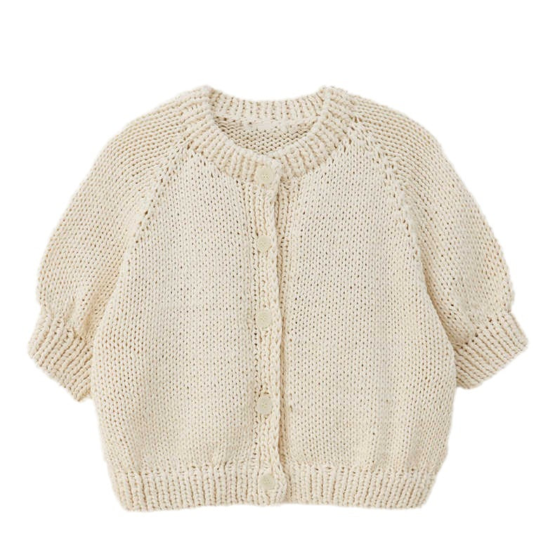 Damen Strickpullover Puffärmel Eveloria