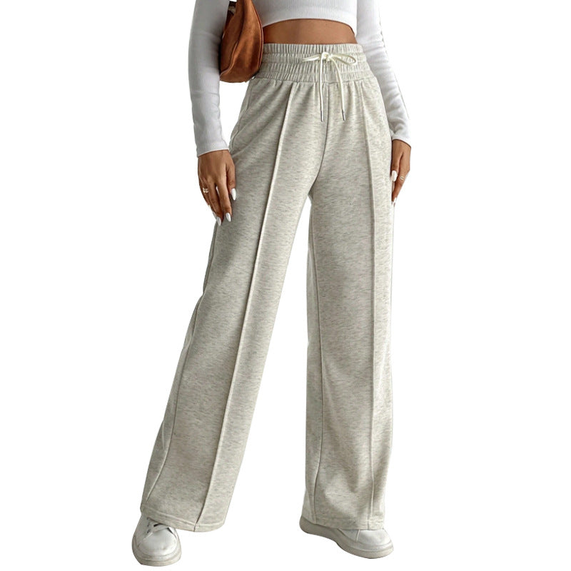 Damen Sweathose Elastischer Bund Seitentaschen Eveloria