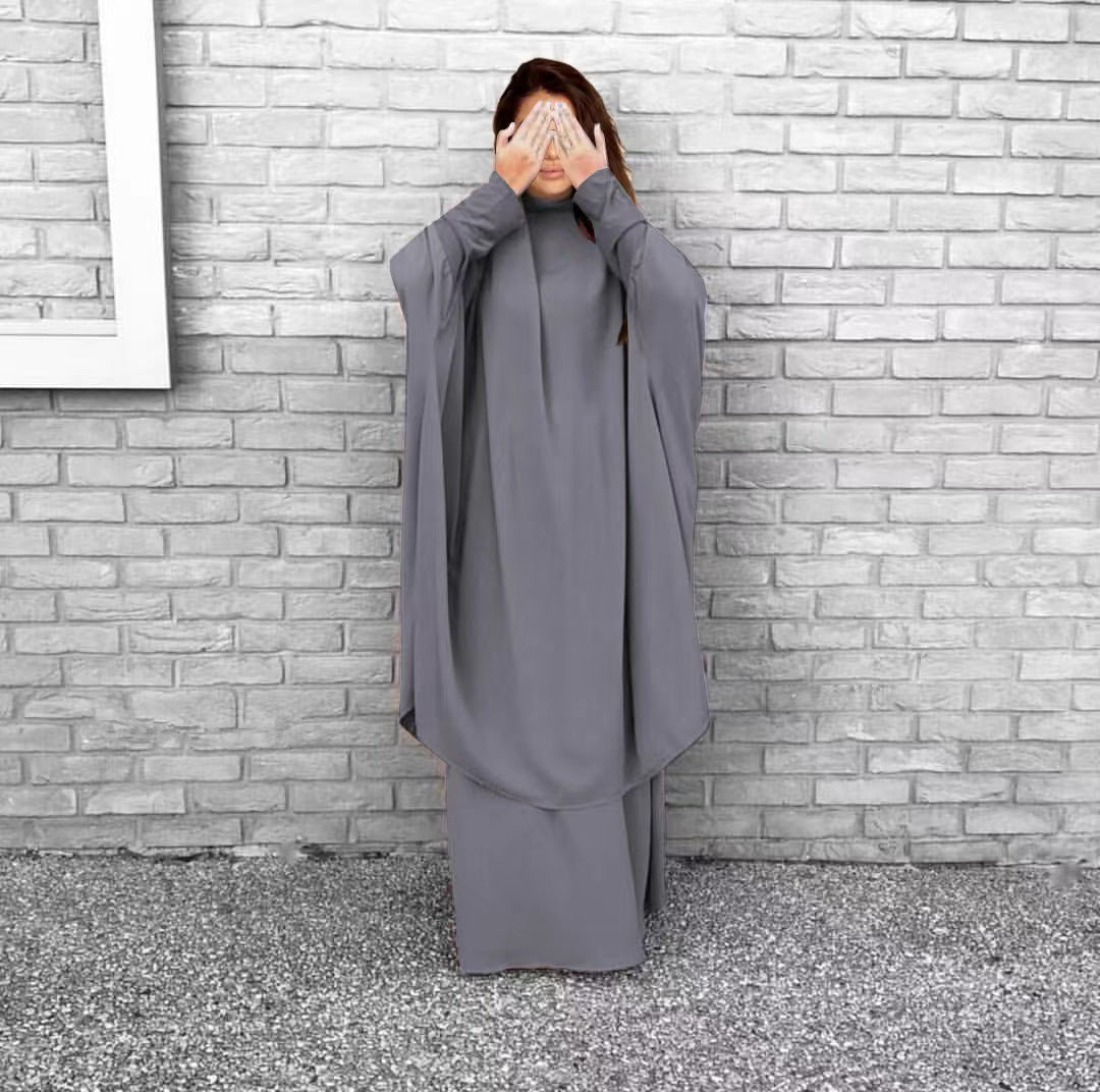 Damen Langarmkaftan Elegant Weit Eveloria