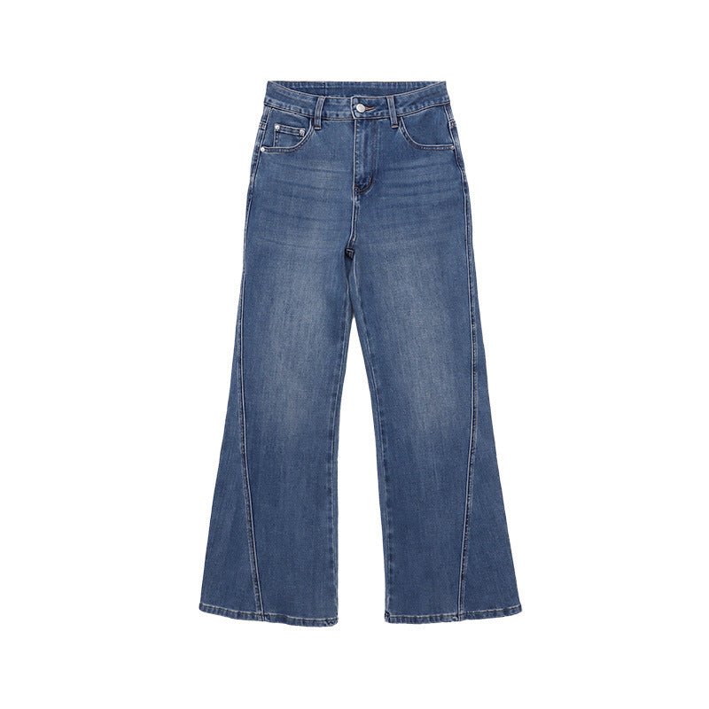 Damen Flared Jeans Hochwertiger Denim Hoher Bund Eveloria