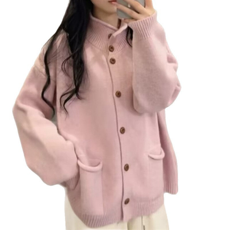 Damen Strickjacke Kuschelig Mit Taschen Grau Eveloria