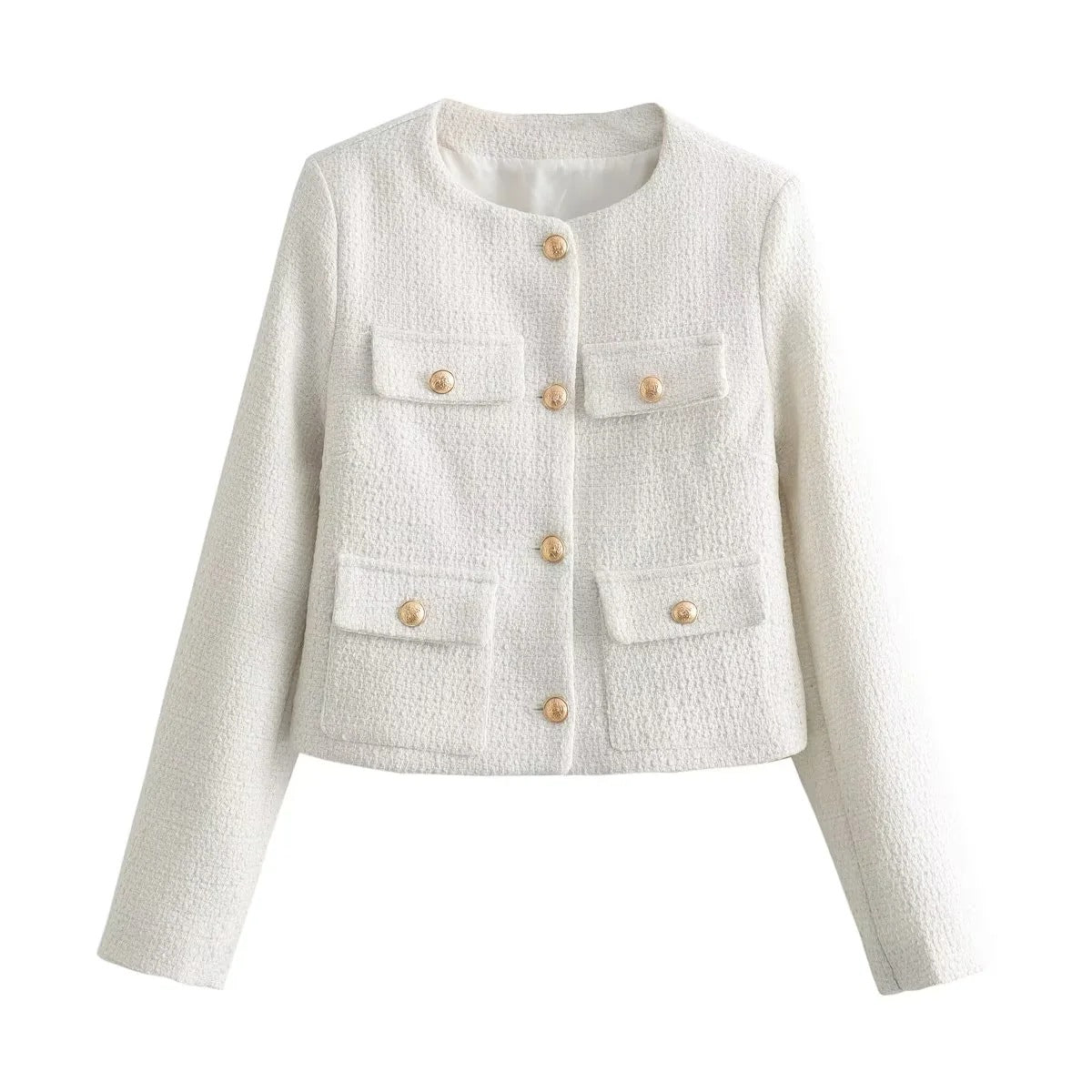 Damen Kurzjacke 2 Brusttaschen Eveloria