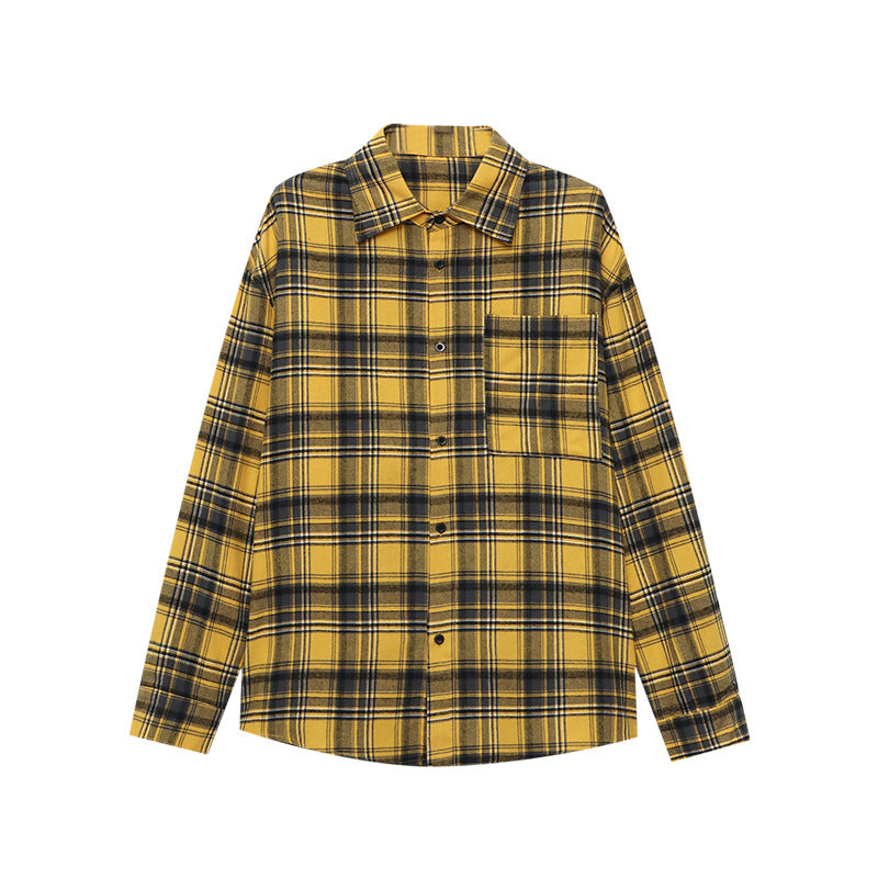 Damen Hemdjacke Kariert Entspannte Passform Eveloria