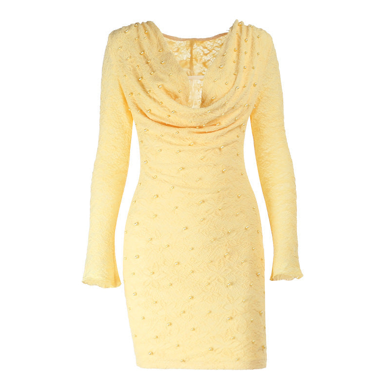 Damen Minikleid V-Ausschnitt Cut-Out Eveloria