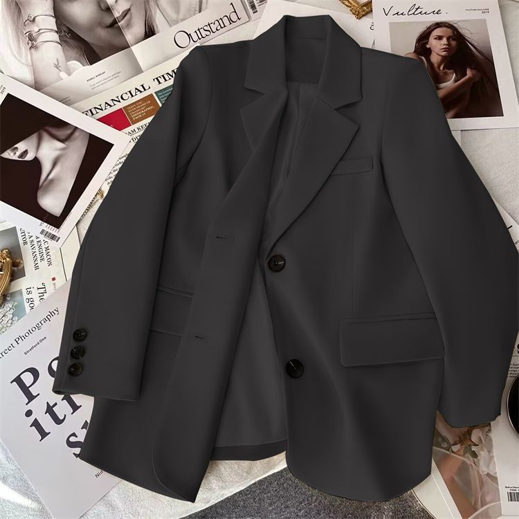 Damen Blazer Eleganter Schnitt Baumwolle Eveloria