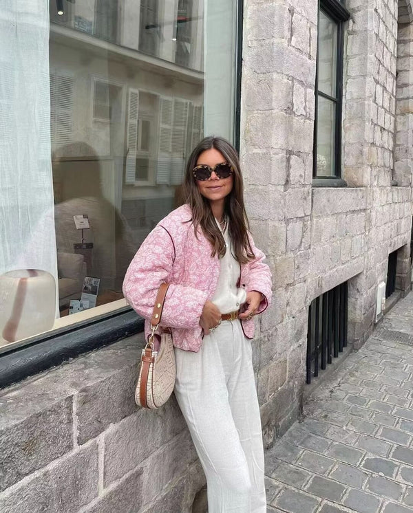 Eveloria Damenjacke Patchwork Gesteppt