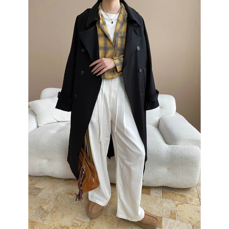 Damen Trenchcoat Elegant Vielseitig Eveloria
