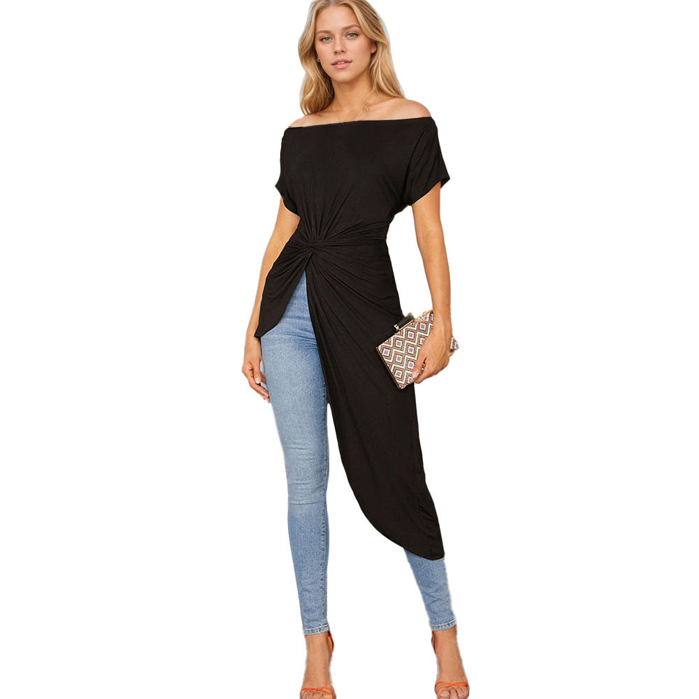 Damen Asymmetrisches Wickeltop Eveloria