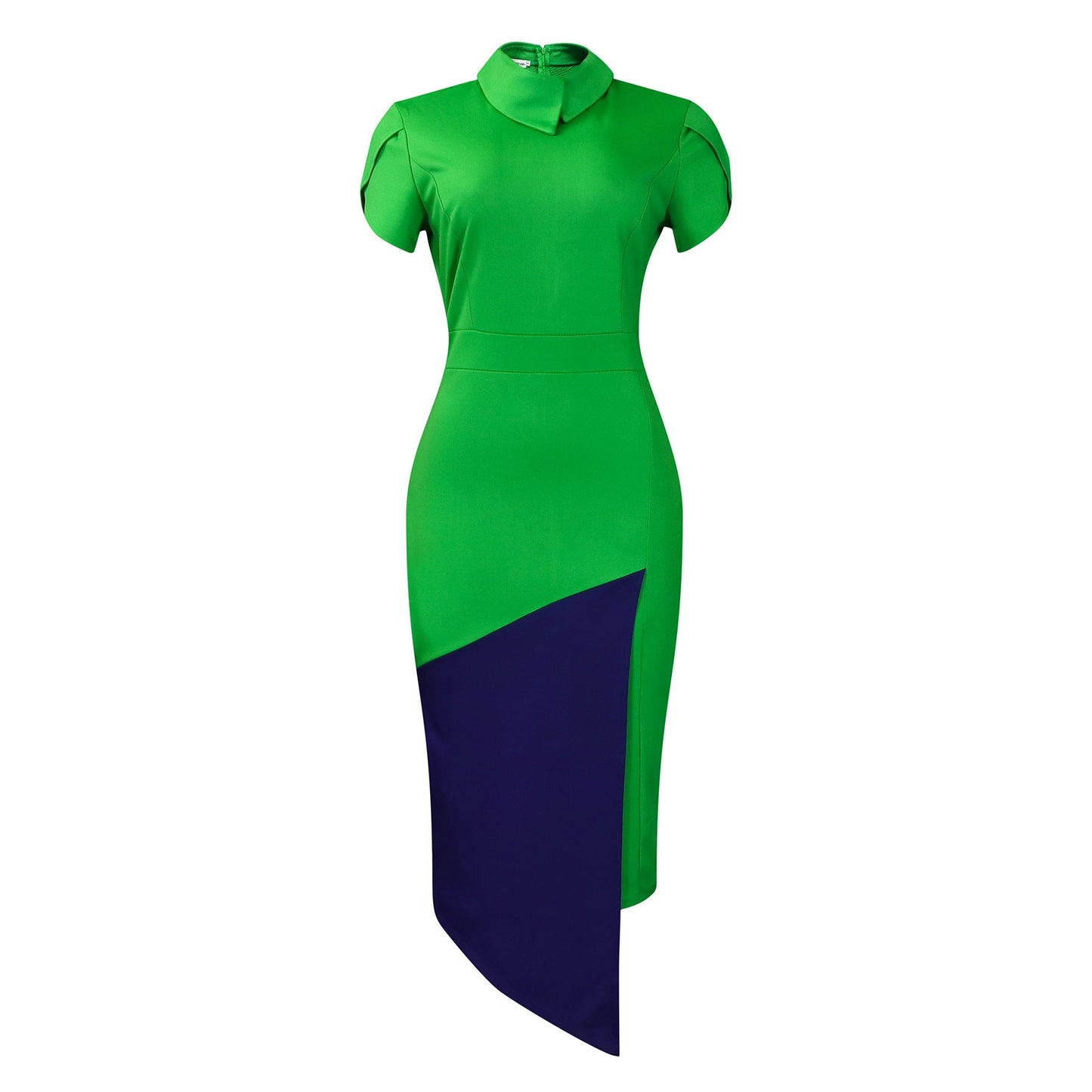 Damen Etuikleid Asymmetrisch Elegant Eveloria