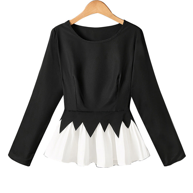 Damen Rüschendesign Eleganter Schnitt Eveloria